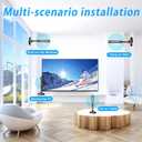 Digital TV Antenna for Smart TV Indoor, 2026 HDTV Antenna with Strong Magnetic Base,360&Long Range Reception Indoor Antenna for Local Channels, Easy Setup Antennas Without Cable (5.5 in)