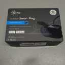 GE Cync Smart Plug, Outdoor Bluetooth and Wi-Fi Outlet Socket, Weather Resistant Plug, Works with Alexa and Google, Black (1 Pack)