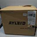 Ayleid Retractable Garden Hose Reel,1/2 in x 100 ft Wall Mounted Hose Reel, with 9- Function Sprayer Nozzle, Any Length Lock/Slow Return System/Wall Mounted/180Swivel Bracket (Gray)