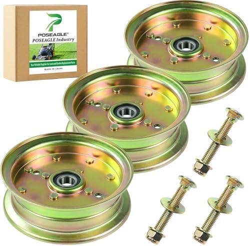 POSEAGLE 3 Pack 539132728 Idler Pulley Replaces 589766102 Husqvarna Idler Pulley 589766101 539112196 539131148 for Husqvarna 46" 48" 61" 54" Z246 RZ4623 MZ61 MZ6128 MZ52 MZ54 RZ46i RZ4824f Z248f Decks