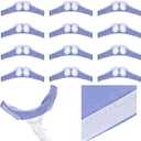 Nuanchu 12 Pcs Nasal Pillow Liner for CPAP Cushion Nasal Cushion Pillow Covers Cotton Liners Skin Sleep Protector Compatible Comfort Reusable Reduce Noisy Air Leaks and Irritation (Blue)
