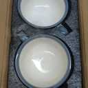 Set of 6 Cups Vintage Design 12 oz Professional Barista Ceramic Latte Art Cappuccino Cups Set (Beige * 6)