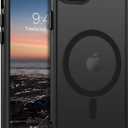 GUAGUA for iPhone SE 2022/2020 Case, Magnetic Phone Case for iPhone 6/6S/7/8, Compatible with MagSafe Translucent Matte Skin Feeling Shockproof Case iPhone SE 3rd/2nd 4.7'' for Men Women Gift, Black