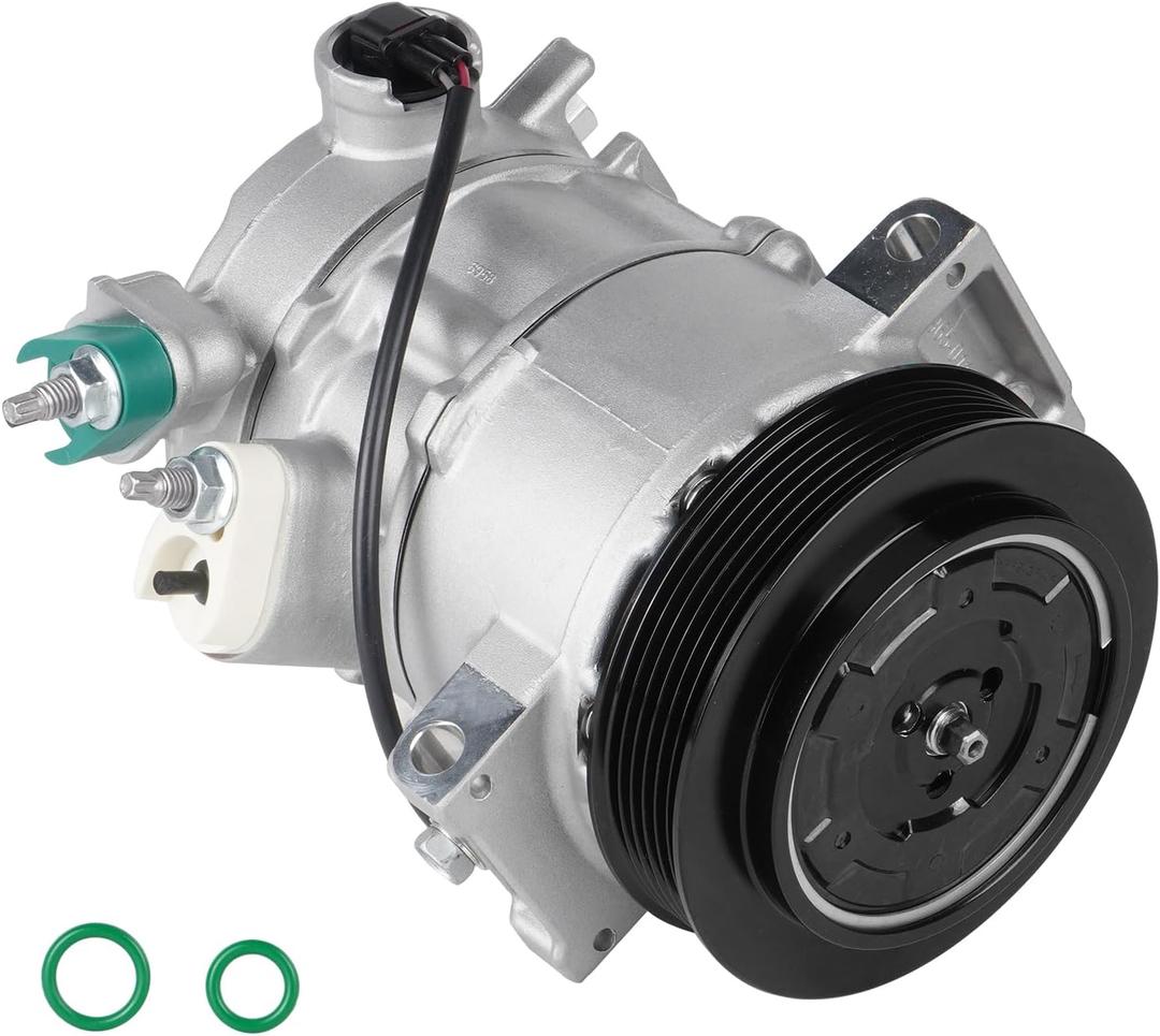Air Conditioning Compressor and A/C Clutch for Dodge Caliber 2.0L 2.4L 2009 2010 2011 2012, for Jeep Compass Patriot 2.0L 2.4L 2009 2010 2011 2012 2013 2014 2015 2016 2017, 158388