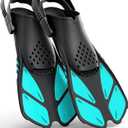 Greatever Snorkel Fins Adjustable Buckles Open Heel Swim Flippers Travel Size Short Swim Fins for Snorkeling Diving Swimming Adult Men Womens

 ML/XL 9-13