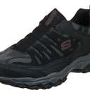 Skechers Men's Afterburn M. Fit Wonted Slip-On Loafers (11 X-Wide, Black/Charcoal)