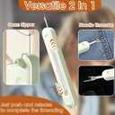 2 in 1 Needle Threader Seam RipperUpgraded Retractable Needle Threader and Seam Ripper Tool,Suitable for Hand Sewing Knitting Craft Sewing Supplies Needle Threader(3PCS+Needle)