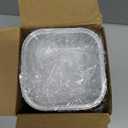 40 Pack 5 OZ Mini Cake Pans with Lids, Disposable Square Aluminum Foil Brownie Baking Cups, Mini Aluminum Foil Cupcake Muffin Tin Ramekins, Flan Molds Cake Containers for Wedding Birthday Party, Pink