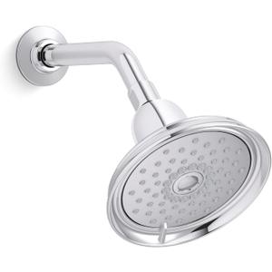 KOHLER 22167-CP Bancroft Three-Function Shower Head, Multifunction Showerhead with Three Sprays, 2.5 GPM, Polished Chrome KOHLER 22167-CP Bancroft Three-Function Shower Head, Multifunction Showerhead with Three Sprays, 2.5 GPM, Polished Chrome