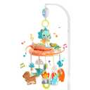 Crib Mobile with Music and Lights, Mobiles for Cribs, Baby Nursery Space Portable Infant Arm Hanger for Girls Boys Babies Bassinets Pack and Play Clip On Attachment, Toys Musical Hanging