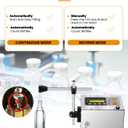 Liquid Filling Machine 2-118 Oz Bottle Filler Machine with Anti-Dripping Nozzle Diaphragm Pump Digital Control for Cosmetic Water, Wine, Makeup Remover GFK-160A