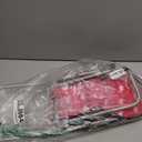 Baby Doll High Chair Foldable with Tray for Girl Pretend Play Toy Feeding Seat for Toddlers Children Compact Toy Furniture Pink