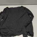 QJQ Women's Sheer Mesh Off The Shoulder Tops Long Sleeve See Through Shirts Going Out Party Club Outfits (Black, XXL)