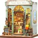 CUTEBEE Book Nook Kit - DIY Miniature House Dollhouse Kit for Adults and Teens, Booknook Tiny House Bookshelf Decor 3D Wooden Puzzle, Gifts for Family, Friends (Champs-lyses Florist)