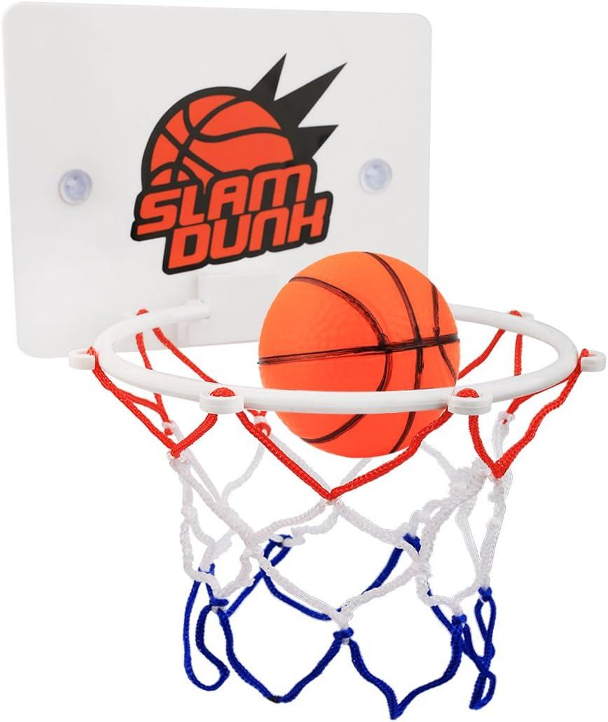 Congerate Slam Dunk Bedroom Bathroom Toilet Office Desktop Mini Basketball Decompress Game Gadget Toy Home Decor for Kid Education Pet Play and Basketball Lovers CPC Certificate