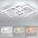 DELIPOP 23 Inch Dimmable Modern Ceiling Light, 36W 3000K/4500K/6000K Color Adjustable, Square Flush Mount Ceiling Light for Hallway Living Room Dining Room Bedroom
