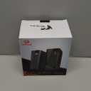 Redragon GS520 RGB Desktop Speakers, 2.0 Channel PC Computer Stereo Speaker with 6 Colorful LED Modes, Enhanced Sound and Easy-Access Volume Control, USB Powered w/ 3.5mm Cable (Black)