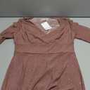 BeryLove Sequin Formal Cocktail Wedding Guest Dress Prom Sparkly Party Evening Gowns Ruffle Hi Low Midi Dresses (Medium, Blush)