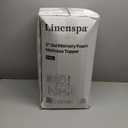 LINENSPA Memory Foam Mattress Topper - 2 Inch Gel Infused Memory Foam - Plush Feel - Cooling and Pressure Relieving - CertiPUR Certified - Dorm Room Essentials - Full Size