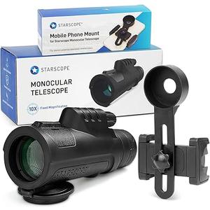 Monocular Telescope Case Compatible with Gosky 12x55/ for Eullsi/for PhysioPhyx 80x100/ for Pankoo 12x50/ for Titan 12x55 High Definition Monocular Telescope and Smartphone Holder & Tripod-Bag Only