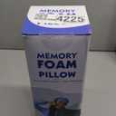 Cervical Neck Pillows with Memory Foam - Neck Pillows for Pain Relief Contour Memory Foam Pillows Ergonomic Neck Support - Adjustable Orthopedic Bed Pillows with Breathable Pillowcase for Sleeping (Standard, Grey White)