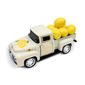 Teeloray Lemon Truck Decor with Mini Fake Lemons Lemon Decorations for Home Kitchen Farmhouse Tabletop Centerpiece Summer Tiered Tray Decor Lemonade Stand Decorations Amalfi Coast Party Favor, Cream
