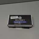 Delaney Hardware 370004 Black Contemporary Entrance Square Pocket Door Lock with Edge Pulls and Color Coded Indicators