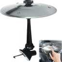 2 x Mini Car Cymbal Air Vent Clip  Universal Car Drum Cymbal Ornament, Fun Musical Car Accessory Gift for Drummers & Music Lovers (Silver)