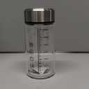 Glass Juice Bottles 12 oz-4 Pack Leak Proof Wide Mouth Water Bottle with Stainless Steel Lid & Sleeve - for Juicing, Smoothies, Infused Water, Beverage Storage, Eco-Friendly Borosilicate