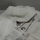 TOWN & COUNTRY LUXE Talia Double Layer Indoor Curtains, Sheer and Room Darkening Blackout, Grommet Top, Energy Efficient, 2-Pack Set, 52"x63", Cloud Grey