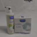 Mustela Certified Organic Micellar Cleansing Water & Reusable 100% Cotton Eco-Wipes Bundle - For Makeup Removal or Baby Quick Cleanups