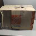 RAINMOOD Bar Stool, Mid-Century Modern Style Swivel Bar Stools with Leather Seat and Wooden Legs, Counter Chair for Kitchen Dining Room Living Room (Black, Counter Chair-Seat Height 26)