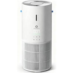 Airthereal 2-in-1 Air Purifier and Humidifier Combo for Large Room up to 1325 ft, 3-Stage Filters, Air Quality Monitor and Quiet Sleep Mode, Evaporative Humidifier with Auto Humidity Monitor, AEH300