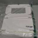 50pcs 7x4.33x1.5 Inch White Bakery Boxes with Window Cookies Chocolate Truffle Macaron Cakesickle Boxes Browines Treat Boxes for Christmas Valentine's Easter Mother's Day