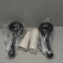 Touch Table Lamp for Bedroom Set of 2, Farmhouse 3-Way Dimmable Table Lamps for Nightstand with Fabric Shade, Lamps for Living RoomDesk Lamps for Home Office, Black Lamp for Bedroom