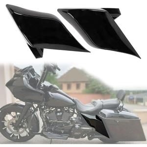 PSLER Stretched Extended Side Cover Panels for Touring Street Glide Road Glide Road King Electra Glide Ultra Classic 2014UP