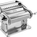 Marcato Made in Italy Atlas 150 Design Manual Pasta Maker Machine, Chrome Steel. Makes Lasagna, Fettuccine & Tagliolini