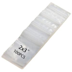 Fekayer (10) 100pcs Reusable 2mil Clear Resealable Mini Plastic Bags for Jewelry, Beads, Coins, Pills, Candies, Storage & Organization (2x3)