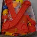 Eners Baby Gyms Play Mats Musical Activity Center Baby Piano Gym Mat Tummy Time Padded Mat for Newborn Toddler Infants(Red)