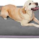 Magic Dog Super Soft Large Dog Bed, 39 Inches Orthopedic Foam Pet Beds with Anti Slip Bottom, Dog Sleeping Mattress with Removable and Washable Cover, Grey (39.0"L x 33.5"W x 4.0"Th)