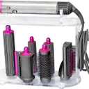 Suitable for Dyson Hairdresser SH1/SH5 Hairdryer Hairdressing Tool Organiser, Acrylic, 6-hole Desktop Fixed Organiser, Tidy Barber Table Organiser | Elegant Display Case