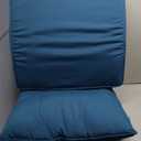 QILLOWAY Outdoor/Indoor Deep Seat Cushions for Patio Furniture, All Weather Lawn Chair Cushion 24 x 24 inch 1 Set (Peacock Blue)