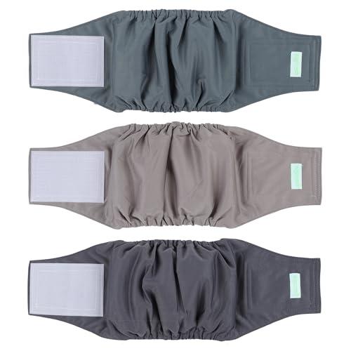 wegreeco Washable Male Dog Belly Band (Stylish Pattern)- Pack of 3 - Washable Male Dog Belly Wrap, Dog Diapers Male (X-Small)