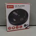 GPX PC332B Portable CD Player with Anti-Skip Protection, FM Radio and Stereo Earbuds - Black
