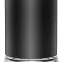 Waterless Essential Oil Diffuser 100ML Large Capacity Battery Powered Diffuser with 7 Colors LED Lights for Large Room Living Room Bedroom Office Aluminum Alloy (Black)