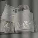 qiqee 50-Packs White Paper Gift Bags with Handles Bulk 4.5"x2.5"x6" Mini Size Party Favor Bags Multiple Uses
