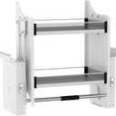 Pull Down Shelf for Kitchen Upper Cabinet, Heavy Duty Cabinet Organizer Large Storage Space, 26-28 Inch Width, White