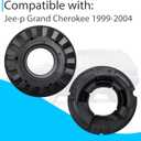 4 Pcs Rear Upper and Lower Coil Spring Insulator Kit Compatible with Jee-p Grand Cherokee 1999-2004 Replace K160061 K160042 52088346AB 52088402AB