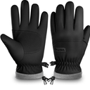 Ihuan Kids Winter Waterproof Ski Gloves, Snowboarding Touchscreen Snow Cycling Running Gloves for Boys Girls Medium