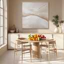 Textured Neutral Abstract Wall Art, Hand Painted Oil Painting, Minimalist Framed Wall Decor for Living Room Bedroom Office, 40x40 Inch